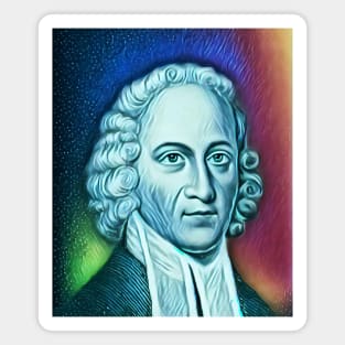 Jonathan Edwards Black And White Portrait | Jonathan Edwards Artwork 5 Magnet